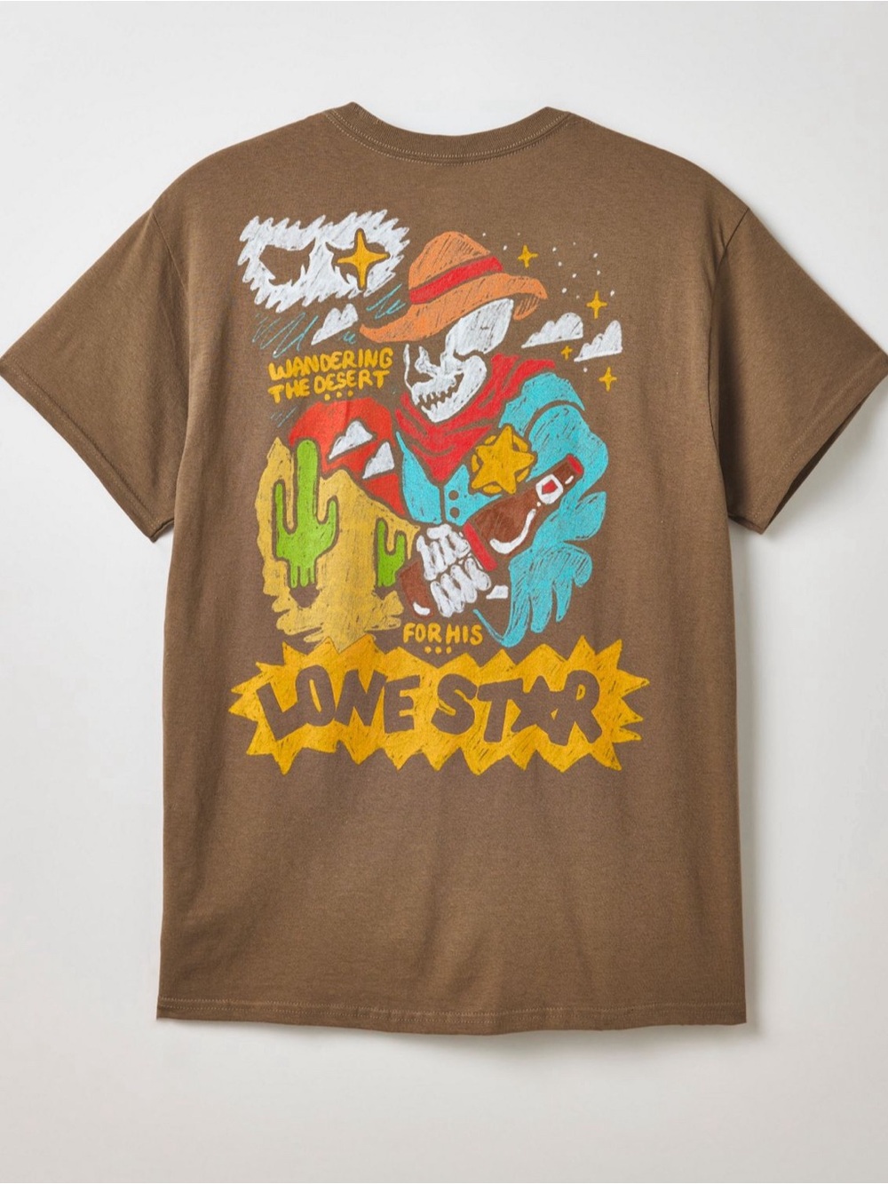 NEW - URBAN OUTFITTERS - LONE STAR - TEXAS BEER - MENS - WESTERN COUNTRY SHIRT